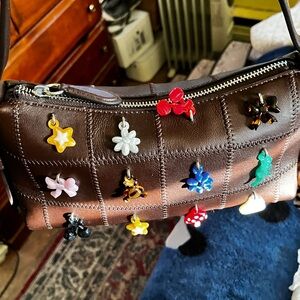 Coach Alter Ego Slouchy Bag In Maple With Charms Small